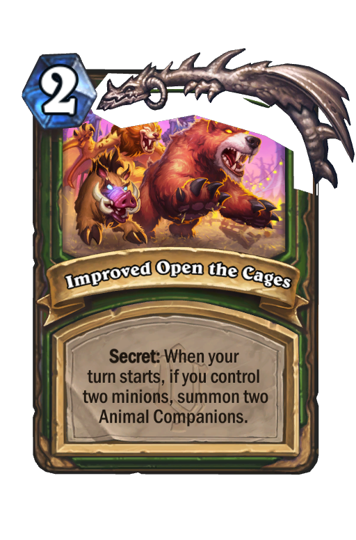 Improved Open the Cages Hearthstone kártya