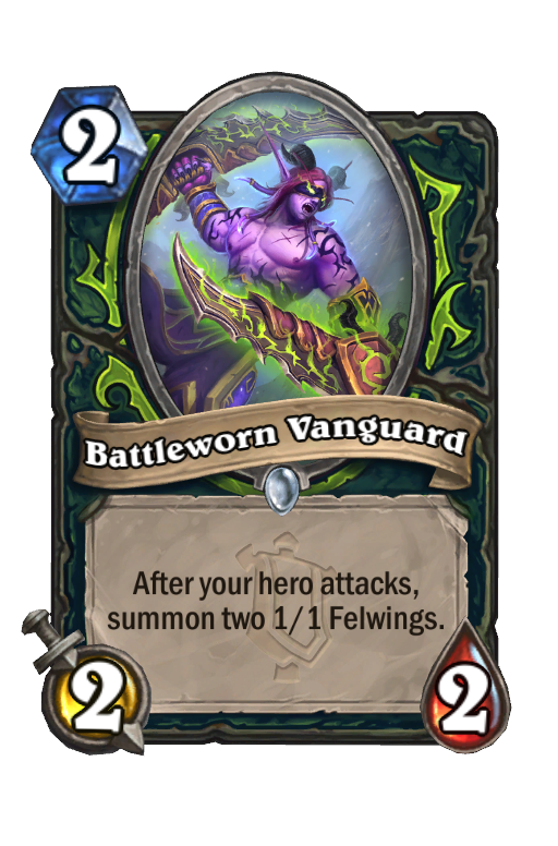 Battleworn Vanguard Hearthstone kártya