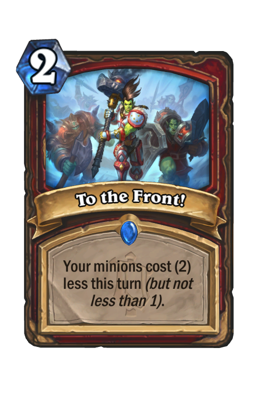 To the Front! Hearthstone kártya