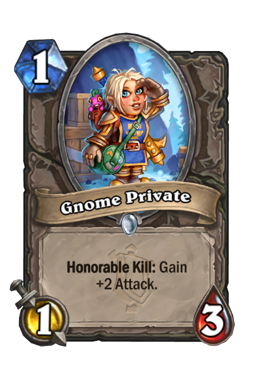 Gnome Private Hearthstone kártya
