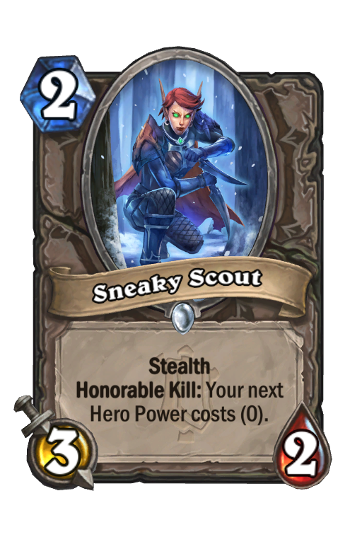 Sneaky Scout Hearthstone kártya