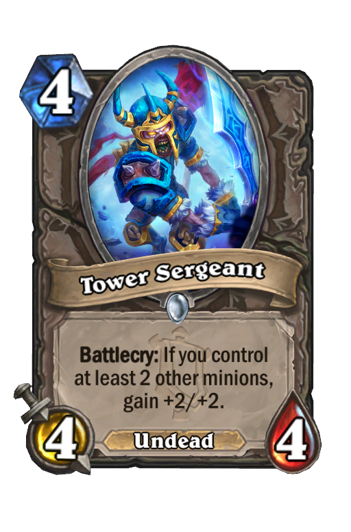 Tower Sergeant Hearthstone kártya