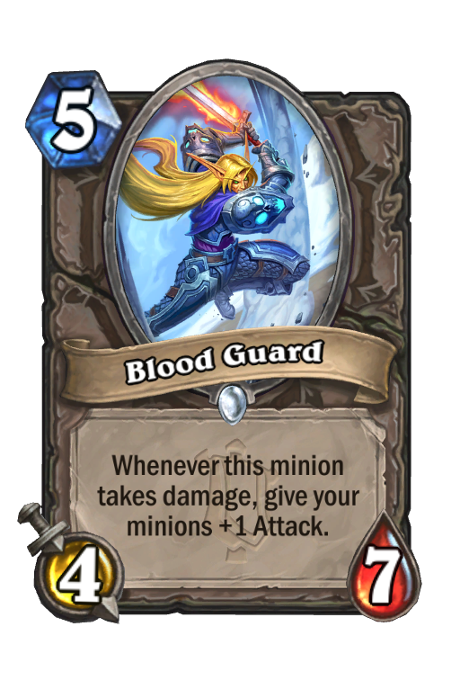 Blood Guard Hearthstone kártya