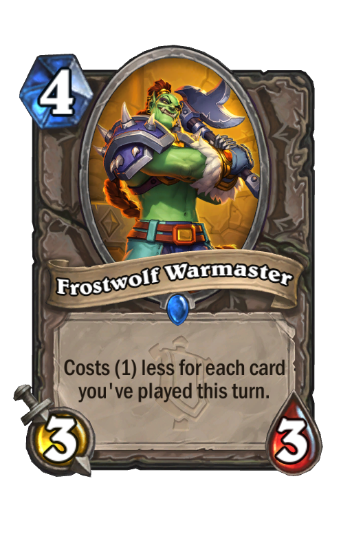 Frostwolf Warmaster Hearthstone kártya