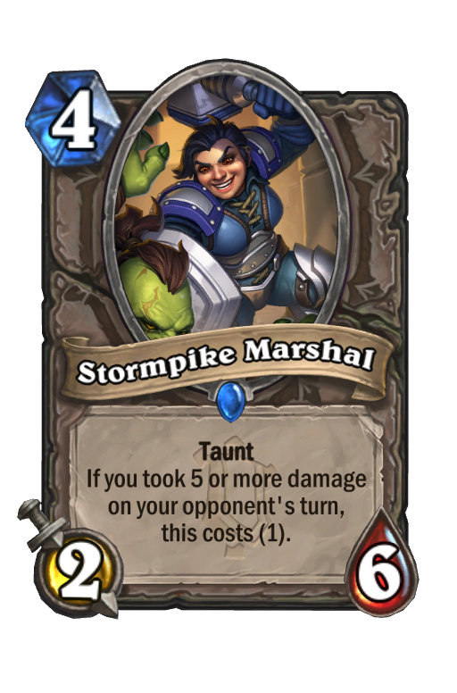 Stormpike Marshal Hearthstone kártya