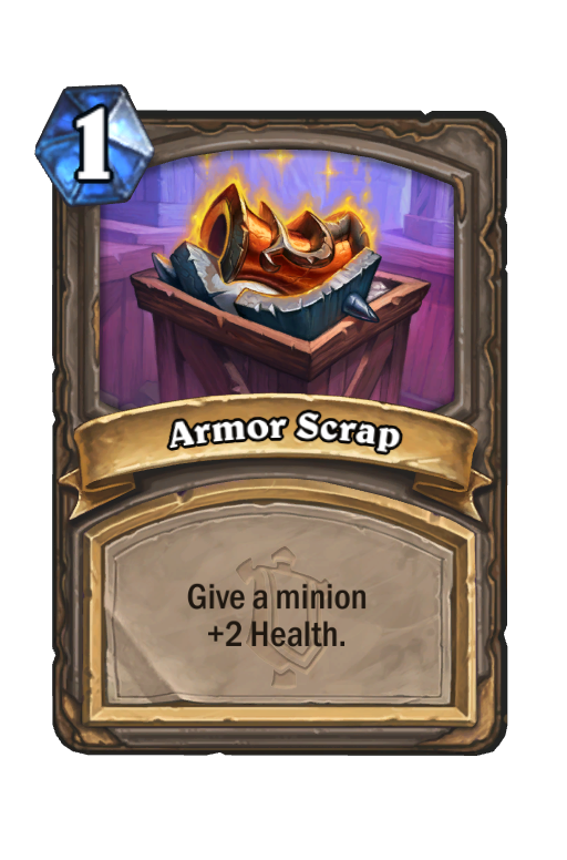 Armor Scrap Hearthstone kártya