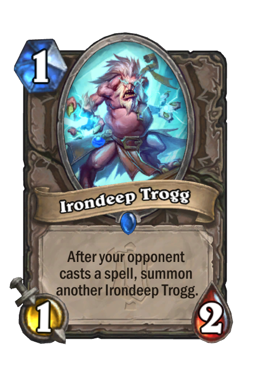 Irondeep Trogg Hearthstone kártya