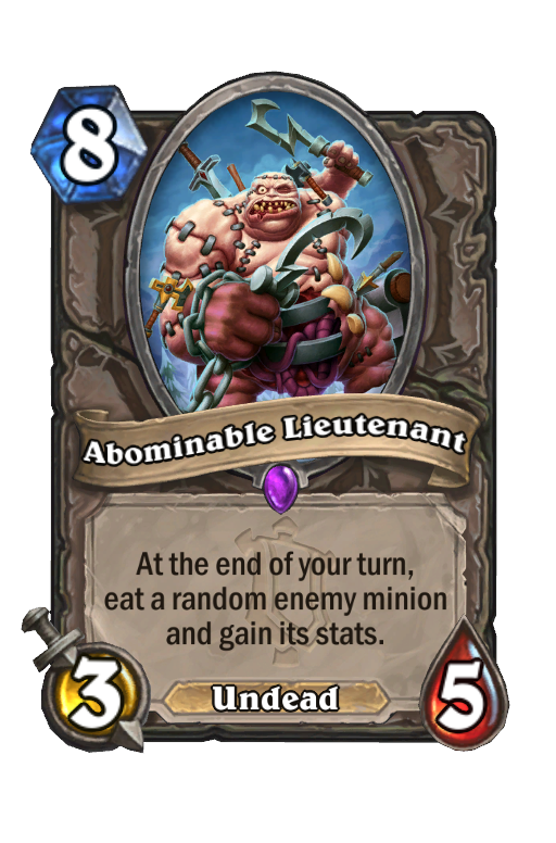 Abominable Lieutenant Hearthstone kártya