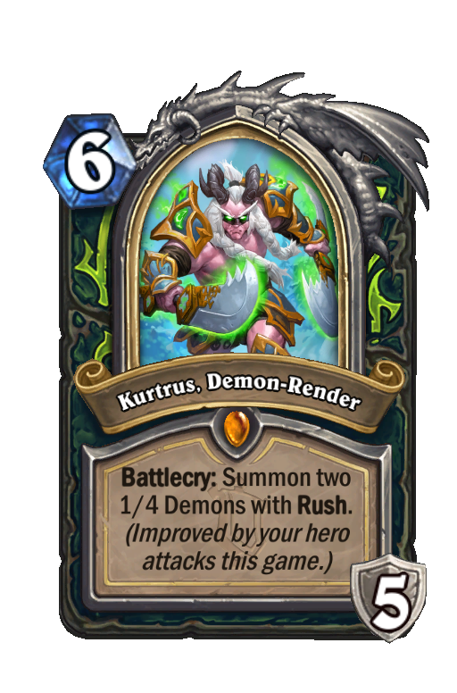 Kurtrus, Demon-Render Hearthstone kártya