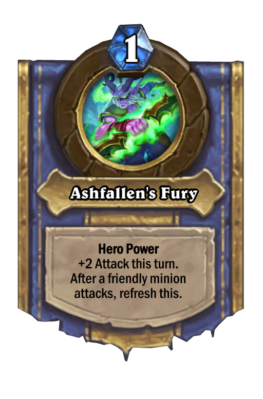 Ashfallen's Fury Hearthstone kártya