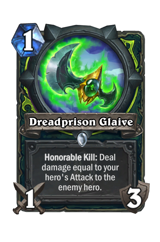 Dreadprison Glaive Hearthstone kártya
