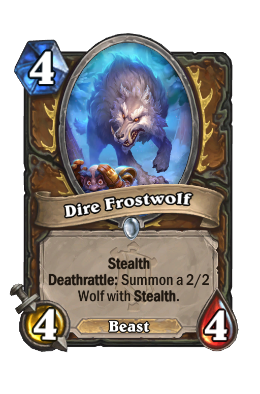 Dire Frostwolf Hearthstone kártya