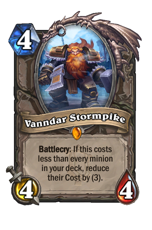 Vanndar Stormpike Hearthstone kártya