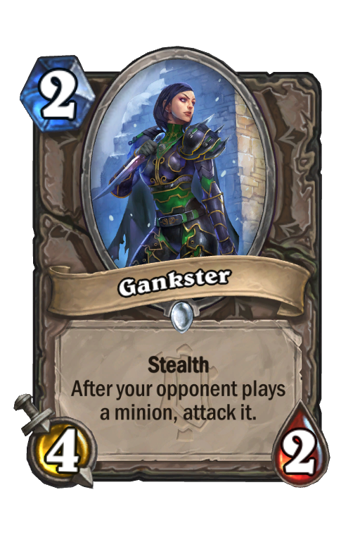 Gankster Hearthstone kártya
