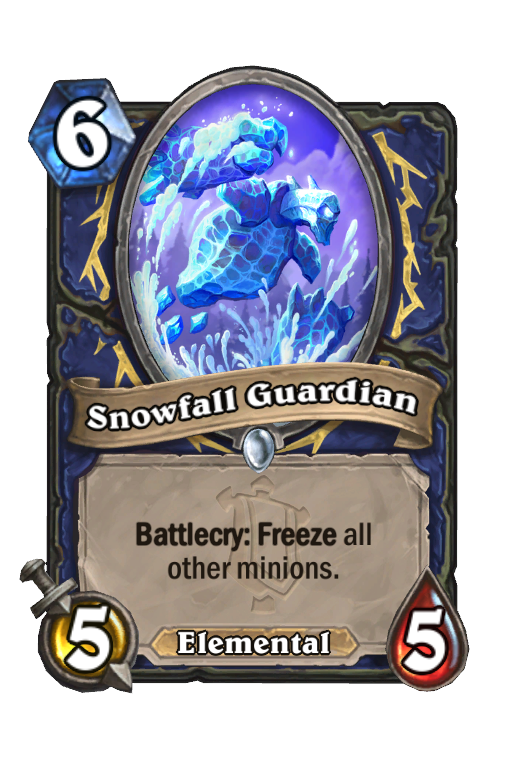 Snowfall Guardian Hearthstone kártya