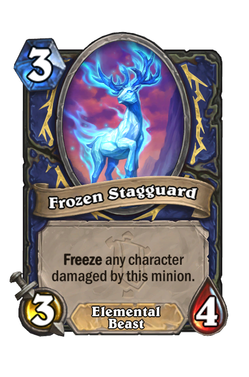 Frozen Stagguard Hearthstone kártya