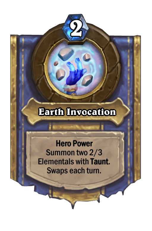 Earth Invocation Hearthstone kártya