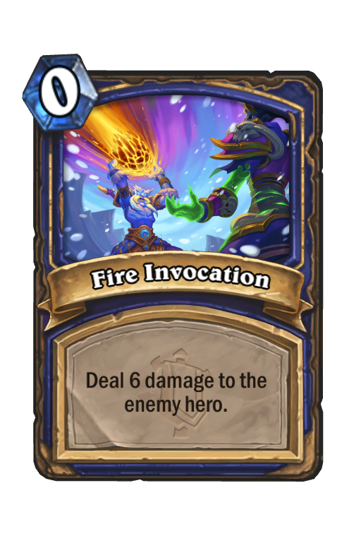 Fire Invocation Hearthstone kártya