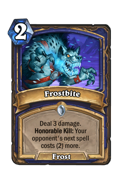 Frostbite Hearthstone kártya