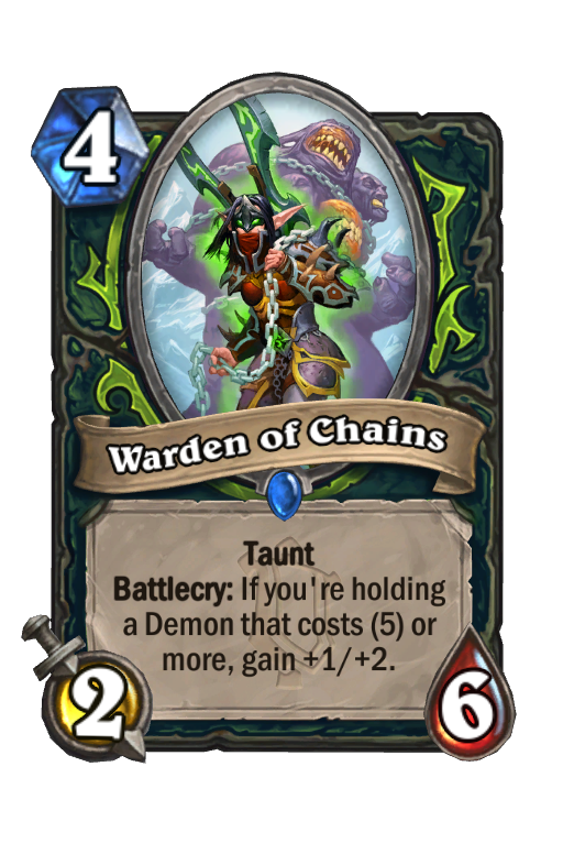 Warden of Chains Hearthstone kártya