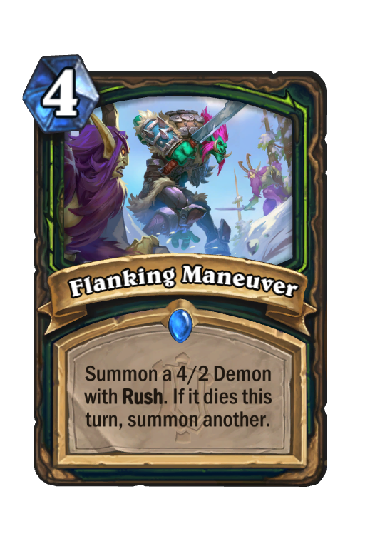 Flanking Maneuver Hearthstone kártya