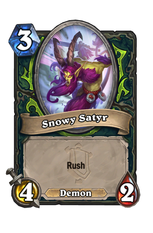 Snowy Satyr Hearthstone kártya