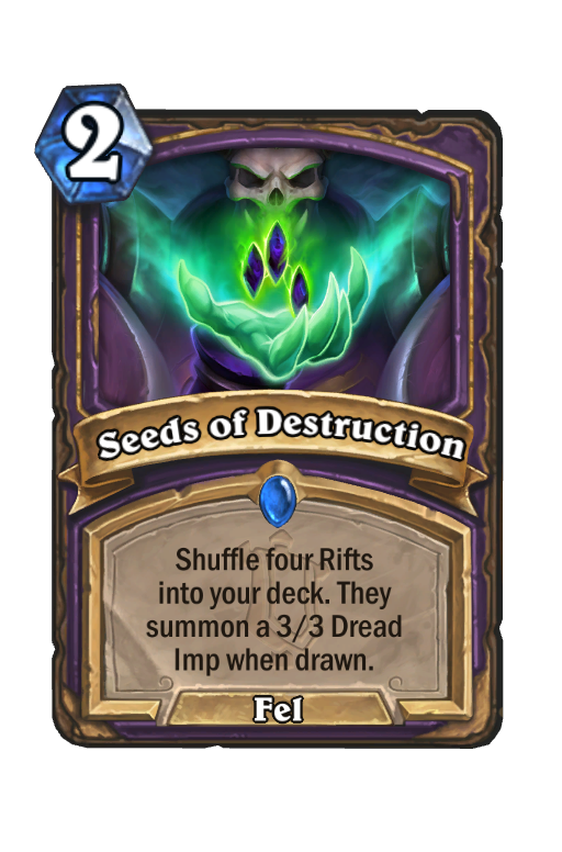 Seeds of Destruction Hearthstone kártya