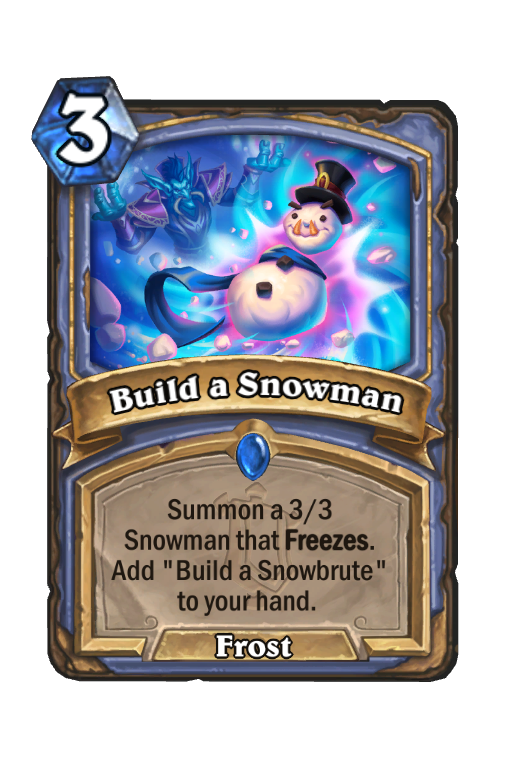 Build a Snowman Hearthstone kártya