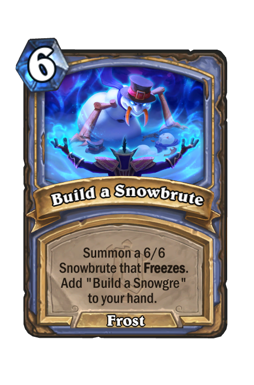 Build a Snowbrute Hearthstone kártya