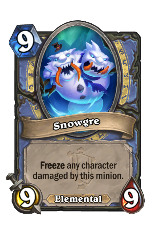 Snowgre Hearthstone kártya