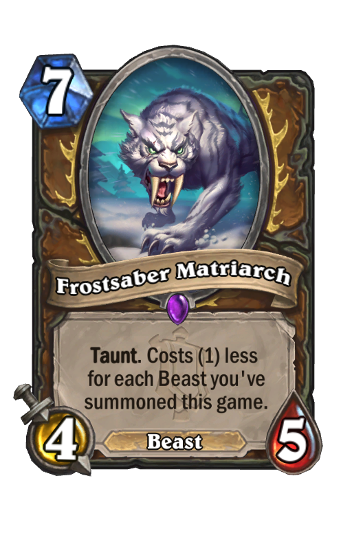Frostsaber Matriarch Hearthstone kártya