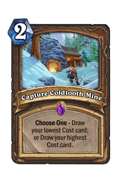 Capture Coldtooth Mine Hearthstone kártya