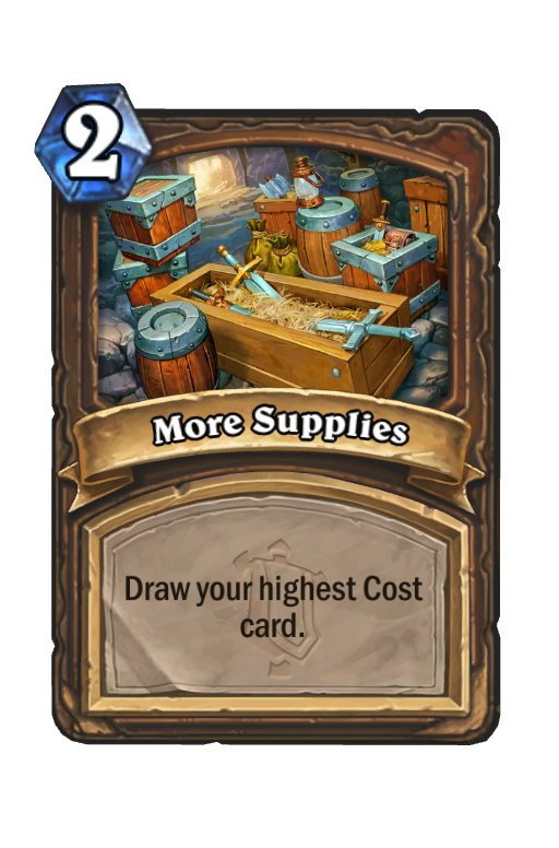 More Supplies Hearthstone kártya