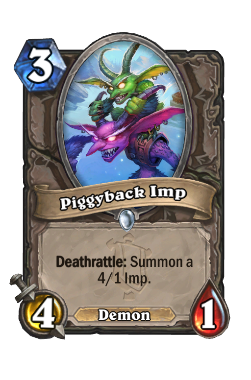 Piggyback Imp Hearthstone kártya