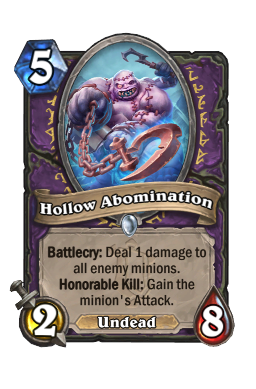 Hollow Abomination Hearthstone kártya