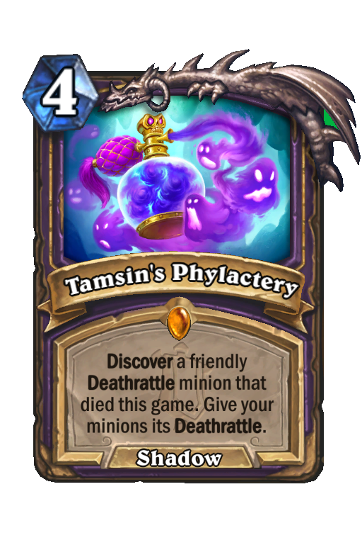 Tamsin's Phylactery Hearthstone kártya