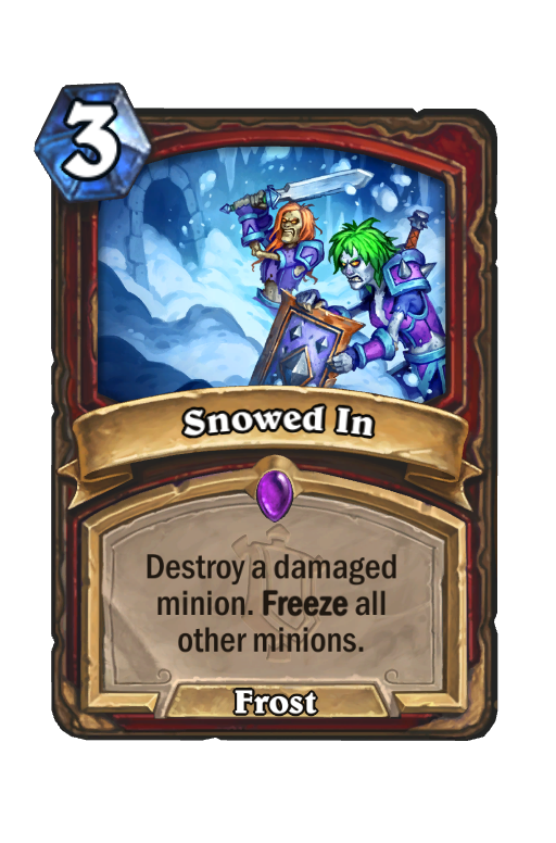 Snowed In Hearthstone kártya