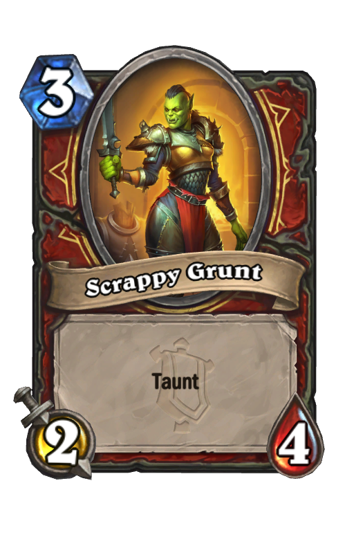 Scrappy Grunt Hearthstone kártya