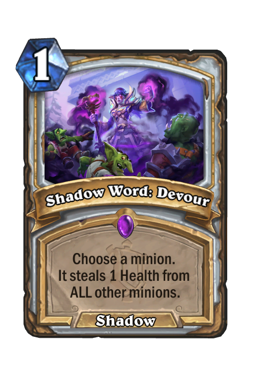 Shadow Word: Devour Hearthstone kártya