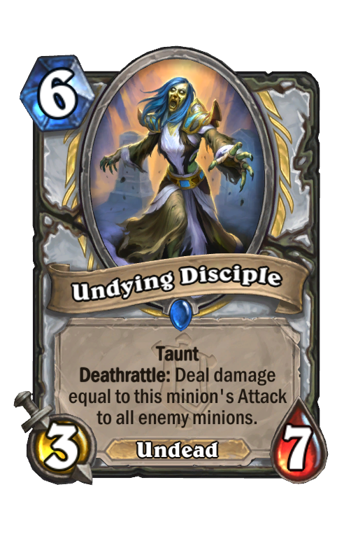 Undying Disciple Hearthstone kártya