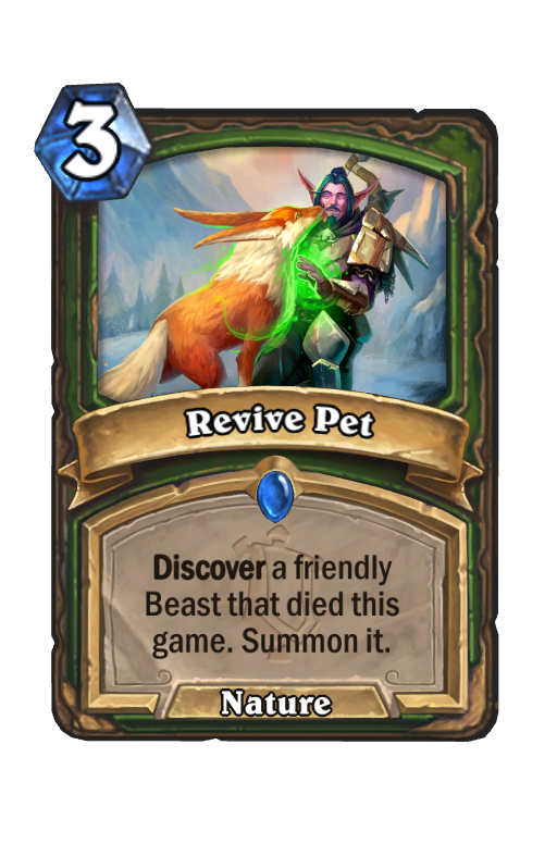 Revive Pet Hearthstone kártya
