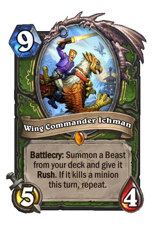 Wing Commander Ichman Hearthstone kártya