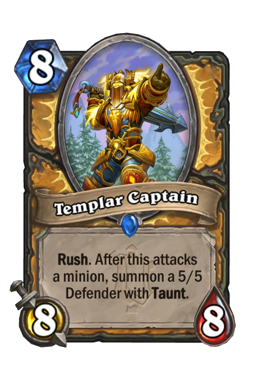 Templar Captain Hearthstone kártya