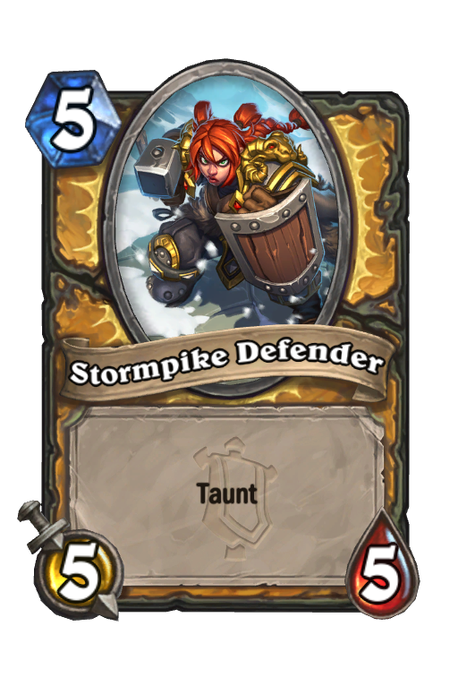 Stormpike Defender Hearthstone kártya