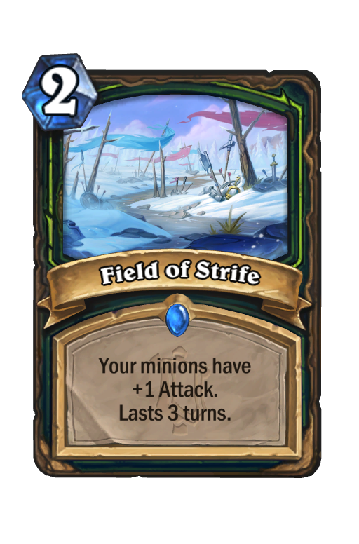 Field of Strife Hearthstone kártya