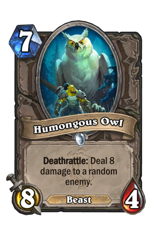 Humongous Owl Hearthstone kártya