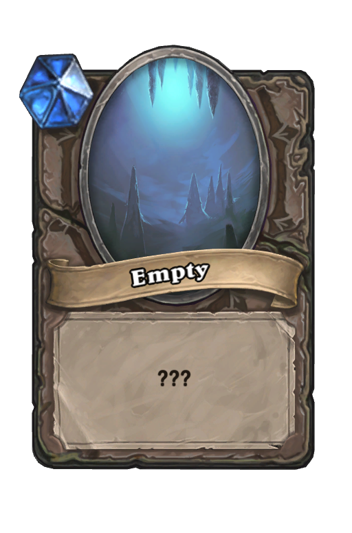 Empty Hearthstone kártya