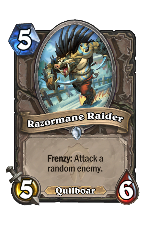 Razormane Raider Hearthstone kártya