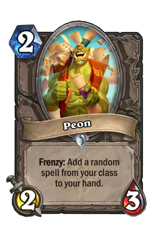 Peon Hearthstone kártya