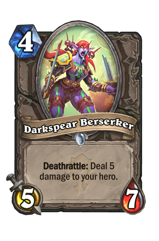 Darkspear Berserker Hearthstone kártya